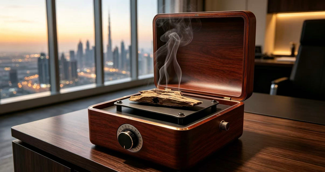 Royal Subitism Electronic Oud Burner with wide heating plate for premium Kynam and Agarwood appreciation