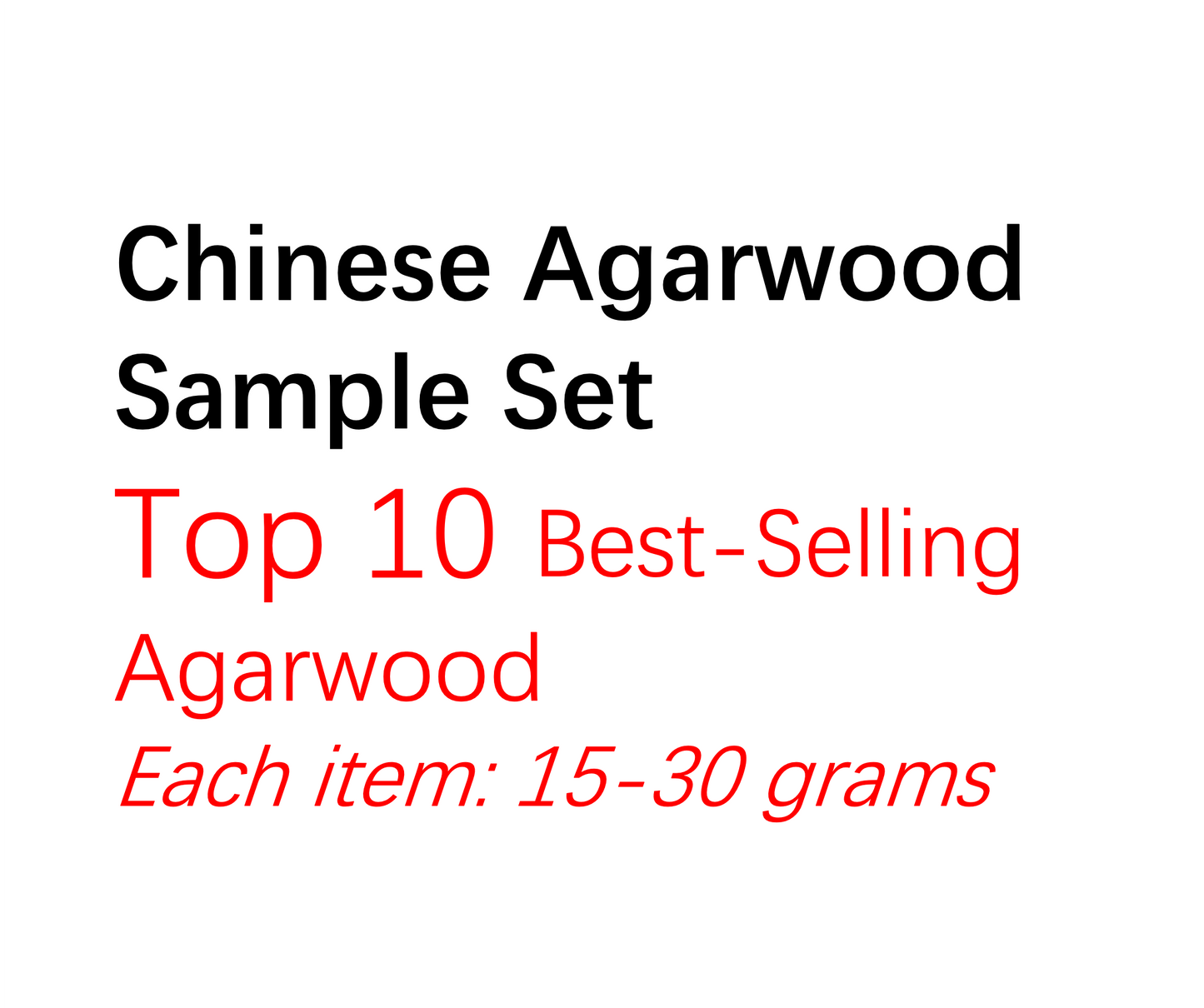 Ultimate Chinese Oud Sampler Set | 10 Best-Sellers | Kynam & Hainan Varieties