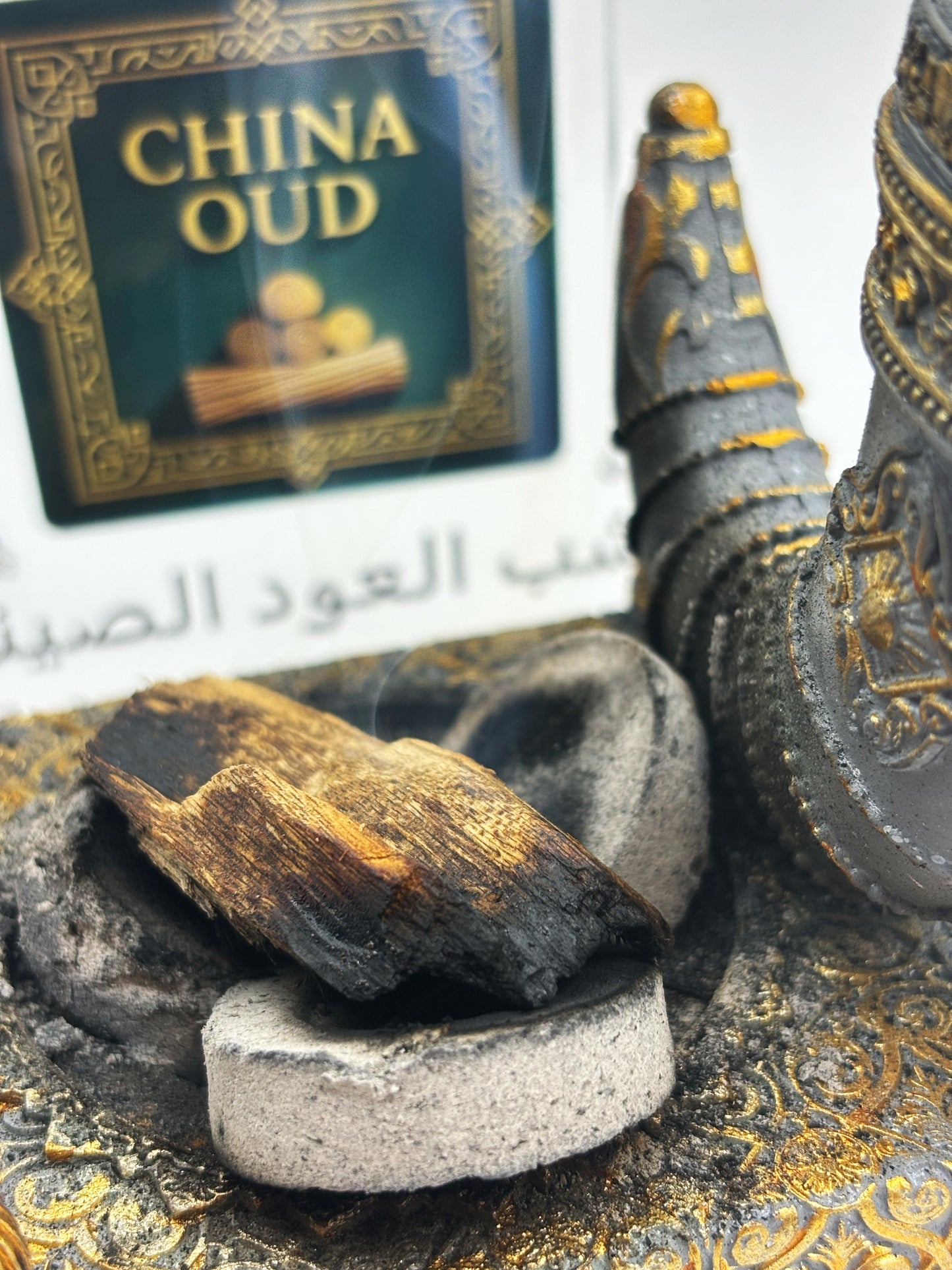 3A+ Kynam Agarwood Double Oud Chunk - طبيعي، خالٍ من المواد الكيميائية، عطر فاخر غني بالعود 