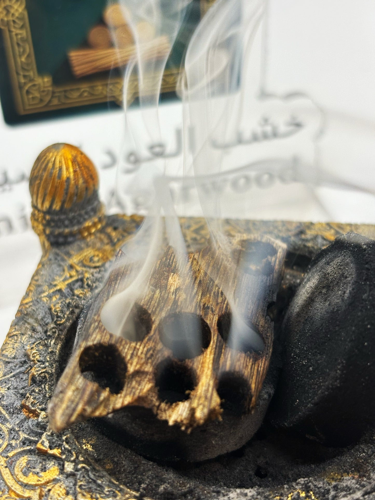 3A+ Kynam Agarwood Double Oud Chunk - طبيعي، خالٍ من المواد الكيميائية، عطر فاخر غني بالعود 
