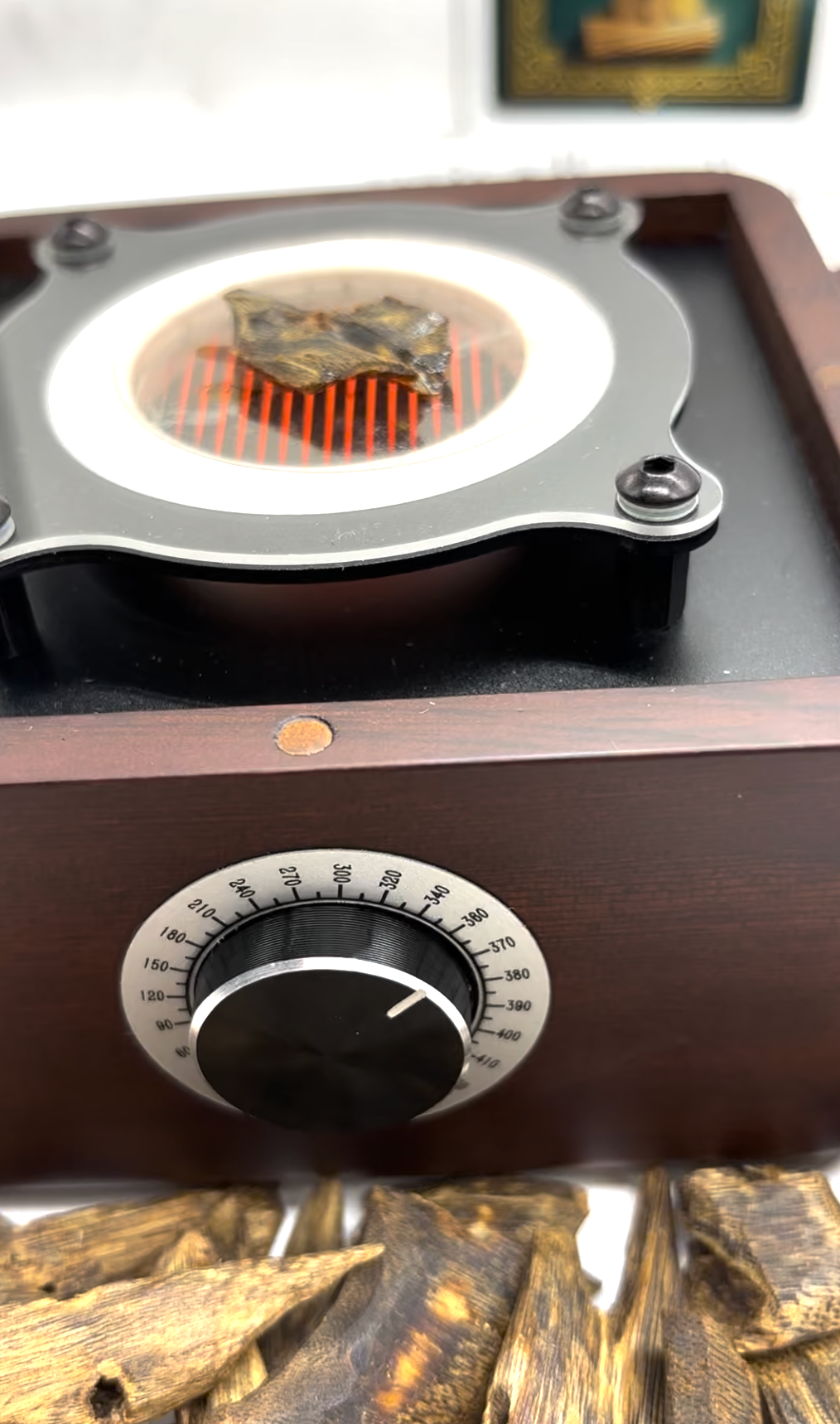 Royal Subitism Burner - Smart Electronic Oud & Bukhoor Heater | Luxury Rosewood Control (420°C Max)