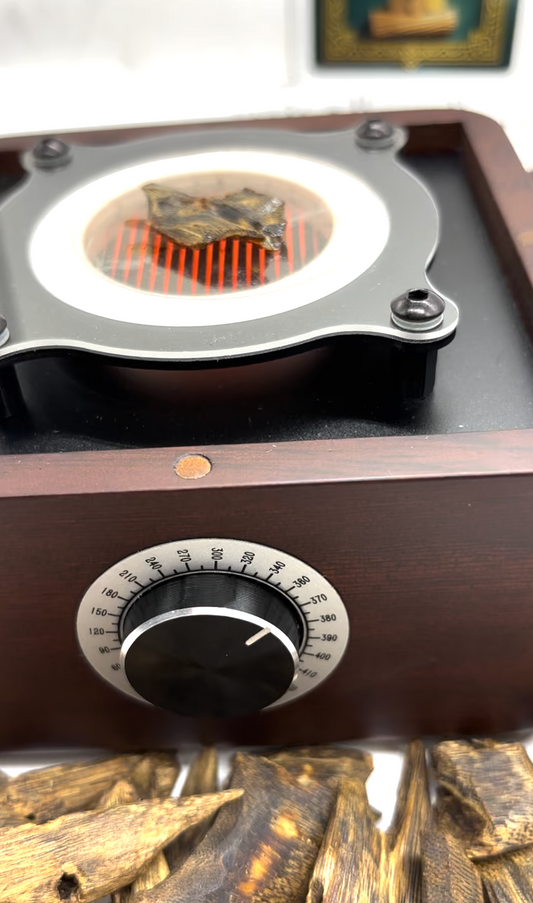 Royal Subitism Burner - Smart Electronic Oud & Bukhoor Heater | Luxury Rosewood Control (420°C Max)
