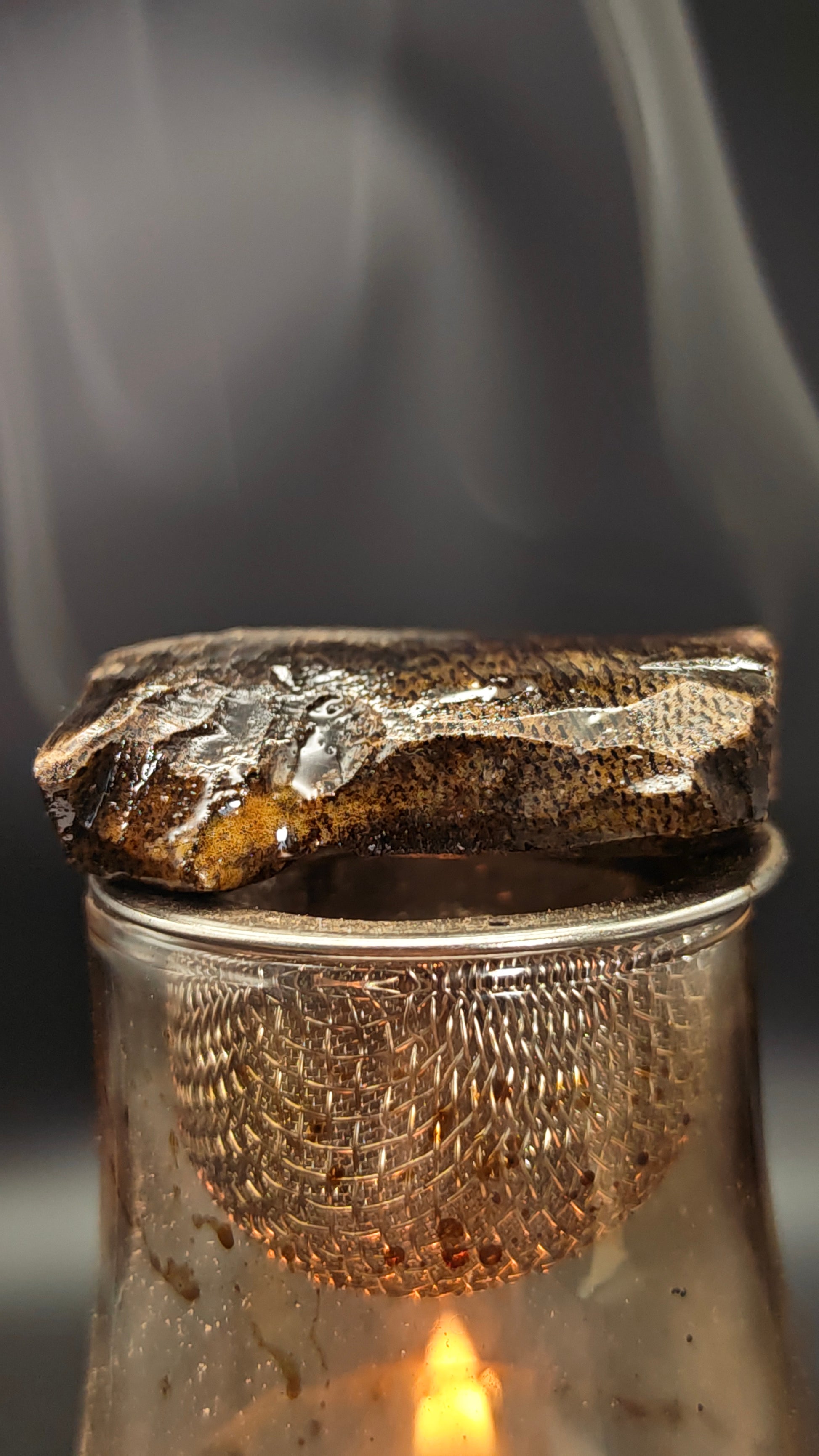 Elite 6A Grade Black Oil Kynam showcasing near-sinking density and extreme resin saturation for museum-grade Oud collection
